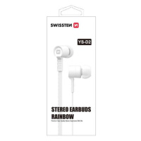 SLUCHÁTKA SWISSTEN EARBUDS RAINBOW YS-D2 white