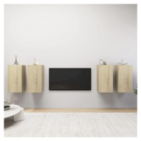 vidaXL TV skříňky 4 ks dub sonoma 30,5 x 30 x 60 cm kompozitní dřevo