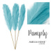 AmeliaHome Umělá květina PAMPLY 3 ks modrá