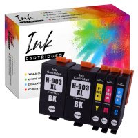 5x Inkoustové Náplně pro Hp 903 XL Officejet 6900 6950 6960 6970 6978 6968 6975 Cmykk