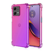 TopQ Kryt Motorola Moto G84 5G Shock duhový růžovo-fialový 120944