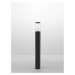 NOVA LUCE venkovní sloupkové svítidlo ZOSIA tmavě šedý hliník a čirý akrylový difuzor E27 1x12W 