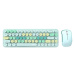 Klávesnice Wireless keyboard + mouse set MOFII Bean 2.4G (Green)