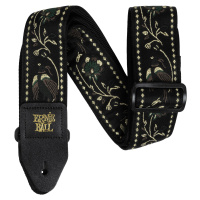 Ernie Ball Classic Jacquard Guitar/Bass Strap - Black Pleasant Pheasan