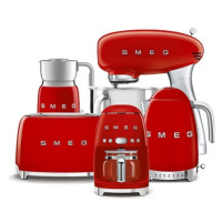 SMEG 50's Retro Style červený, Robot 4,8l + Překapávač + Konvice + Topinkovač + Šlehač