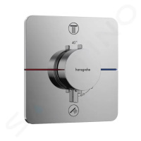 HANSGROHE ShowerSelect Comfort Termostatická baterie pod omítku, pro 2 spotřebiče, chrom 1558300