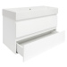 Koupelnová skříňka s umyvadlem SAT B-Way 99x50x45 cm bílá lesklá BWAY2100WU2BI BWAY2100WU2BI