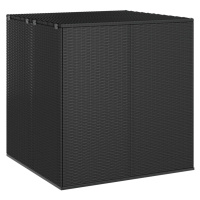 vidaXL Zahradní úložný box PE ratan 100 x 97,5 x 104 cm černý