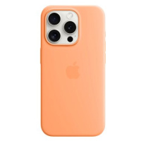 Apple iPhone 15 Pro Silikonový kryt s MagSafe sorbetově oranžový