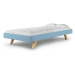 MINKO Čalouněná dětská jednolůžková postel BASIC bez čela Zvolte barvu: Růžová, Zvolte rozměr: 9