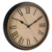 DekorStyle Nástěnné hodiny Vintage 35 cm hnědé