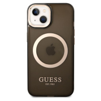 Guess Translucent MagSafe kryt iPhone 14 Plus černý