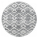 Koberec 3D La Casa PISA ornament šedý, kruh