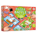 Puzzle Battle fantazie Fantasy Junior Educa 16 druhů puzzle 144 dílků a 16 karet s obrázky od 4 