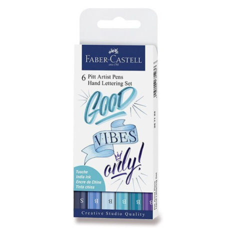 Faber - Castell Popisovač Pitt Artist Pen Lettering 6 ks
