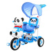 mamido  Dětská tříkolka Panda se zvukovými efekty modrá