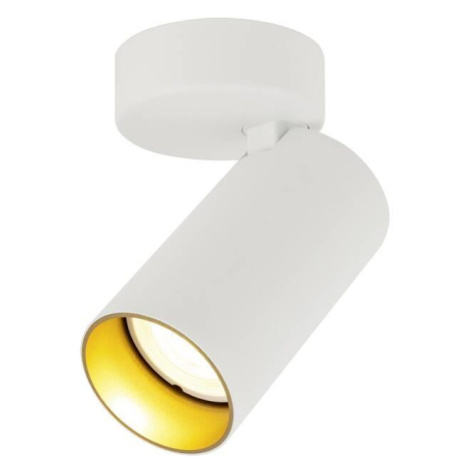 KAMI nástěnné a stropní přisazené svítidlo, 1x max. 10 W, GU10, bílá/zlatá - BIG WHITE (SLV)
