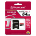 Transcend Micro SDXC Premium 400x 64GB 60MB/s UHS-I + SD adaptér - TS64GUSDU1
