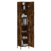 vidaXL Skříň highboard kouřový dub 34,5 x 34 x 180 cm kompozitní dřevo