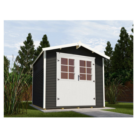 Weka Dřevěný zahradní domek WekaLine 218 vel. 3, antracitová, 301 x 235 cm