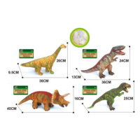 Dinosaurus měkký 4 druhy 36 cm