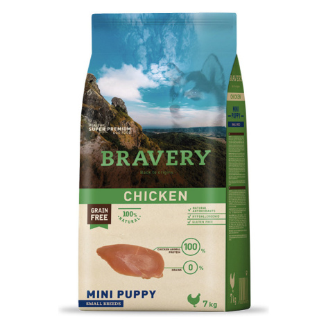 Bravery Dog Mini Puppy Chicken - 7kg