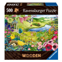 Dřevěné puzzle Divoká zahrada 500 dílků Ravensburger