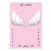 ELIS DESIGN Milníková deka na focení miminek Andělská křídla růžová varianta: bez jména miminka