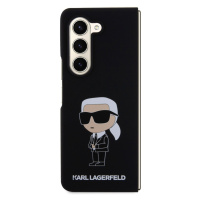 Zadní kryt Karl Lagerfeld Liquid Silicone Ikonik NFT pro Samsung Galaxy Z Fold5, black