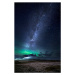 Umělecká fotografie Aurora Borealis with the Milky Way, Arctic-Images, (26.7 x 40 cm)