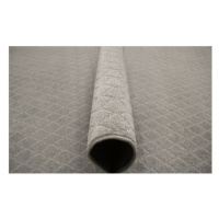Metrážový koberec Caro 602 kosočtverce, šedý