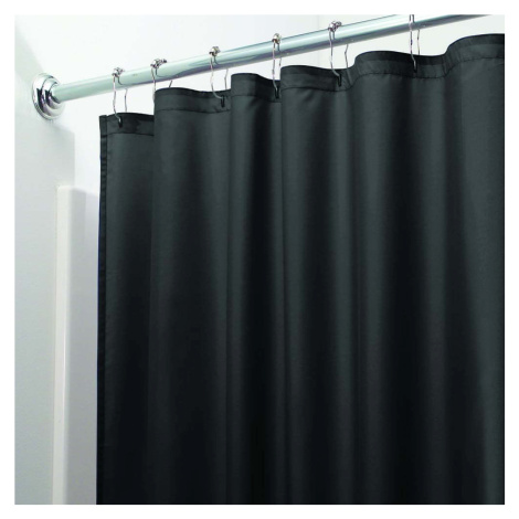 Černý sprchový závěs iDesign, 200 x 180 cm