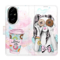 iSaprio Flip pouzdro Donut Worry Girl pro Honor 200 Pro