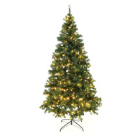 Vánoční stromek se světýlky, zelená, 220 cm, LED450, CHRISTMAS TYP 5