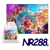 Puzzle 192 El. Dětské Puzzle Mario Luigi Hry Sáček S Potiskem