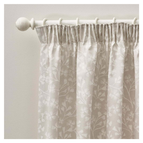 Béžové závěsy v sadě 2 ks 168x183 cm Brooke Floral – Catherine Lansfield