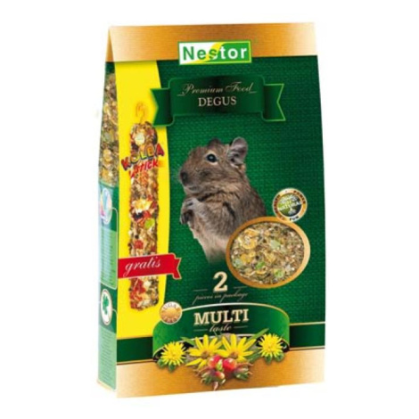 Nestor PREMIUM Krmivo pro degu 1400ml/620g +Tyčinka zdarma