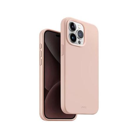 UNIQ Lino Hue MagClick ochranný kryt na iPhone 15 Pro Max, Blush (Pink)