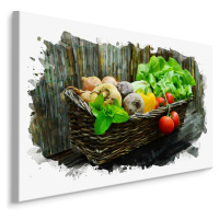 MyBestHome BOX Plátno Proutěný Koš Na Zeleninu Varianta: 100x70