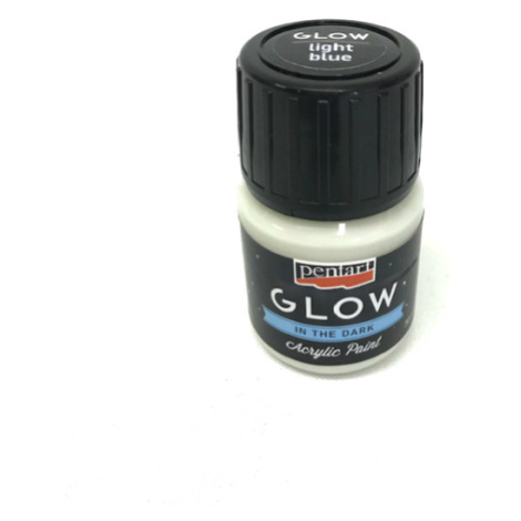 Akrylová barva svítící ve tmě 30ml světle modrá Pentart