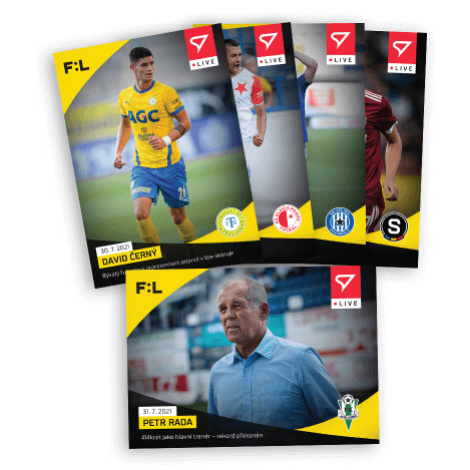 Fotbalové karty Fortuna Liga 2021-22 - Live Set 2. kola (5 karet) Sportzoo