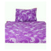 ELIZABET fialové 140x200cm bavlněné povlečení - 140 x 200 cm - 1 x polštář 1 x přikrývka - Fialo