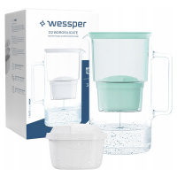 Skleněná Konvice Wessper D2 Borosilicate 3l 1x Filtrační Vložka Vody Aquafloow