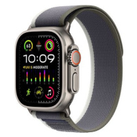 Apple Watch Ultra 2 49mm titanové pouzdro se zeleno-šedým trailovým tahem - S/M