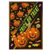 Umělecký tisk Halloween poster with pumpkin kids, sweets, text, Olga Arsentyeva, (30 x 40 cm)