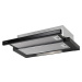 Casarredo Odsávač par SLIDING BLACK GLASS inox/black