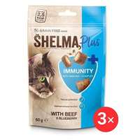 Shelma Immunity bezobilné polštářky hovězí, borůvky 3 × 60 g