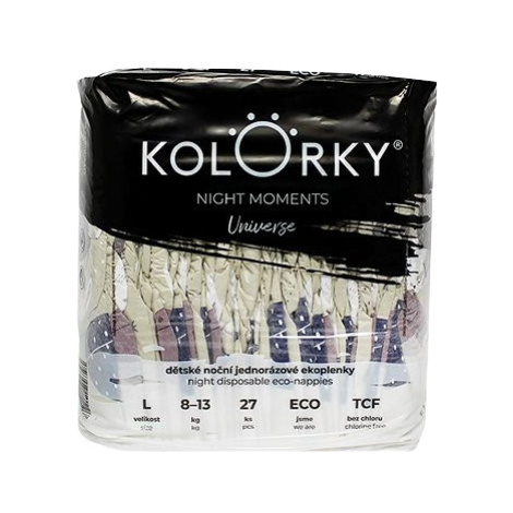 KOLORKY NIGHT MOMENTS Vesmír vel. L (8-13 kg)  27 ks