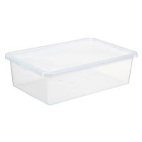 Plast Team Úložný box 30 l, 59,5 × 39,5 × 17 cm Basic box Bedroller, čirý