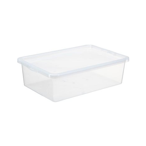 Plast Team Úložný box 30 l, 59,5 × 39,5 × 17 cm Basic box Bedroller, čirý